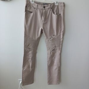 Urban Id Men's Distressed Light Gray Jeans Size 32 US
